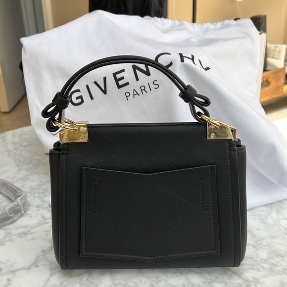 LAST CHANCE.  GONE./SOLD Givenchy Mystic Mini Black Calfskin Handbag. NEW - Picture 3 of 10